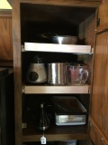 Cupboard W/Kitchen Items & Utensils As Shown