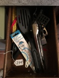 Drawer Of Kitchen Utensils & Cooking Sheets