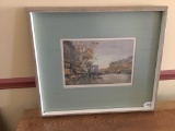 (2) Framed & Matted Street Scenes Are 18