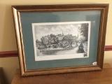 Framed & Matted River Scene Print Is 20