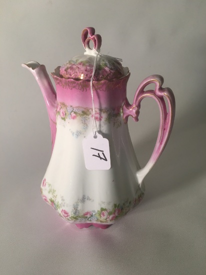 Transferware Teapot Is 9.25" Tall