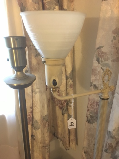 Pair Of Vintage Floor Lamps-AS-IS Condition