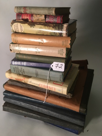 Bookshelf & Variety Of Older Books As Shown