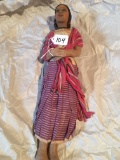 Antique Cloth Doll Is 16
