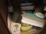 Cupboard Of Dishes As Shown
