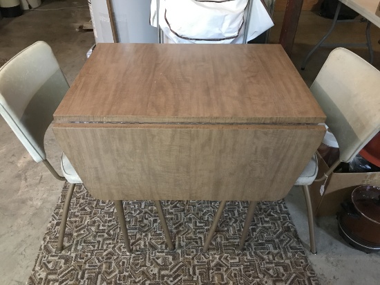 Vintage Table and 2 Chairs-Used Condition, 30" Wide