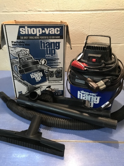 One Gallon, 1.5HP, Hang Up Shop Vac with Box