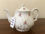 Sadler, England Porcelain Teapot W/Floral Design