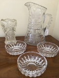 Selection Of Pressed Glass