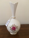 Lenox Bud Vase W/Rose Is 8