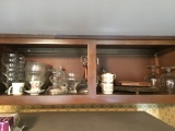 Cabinet Of Demitasse Cups & Glassware