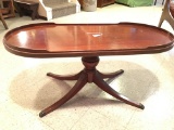 Vintage Mersman Mahogany Oval Coffee Table