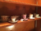 (9) Sets Of Cups & Saucers-Bone China England, Germany, & 1 Japan