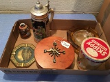 Boxlot As Shown: Beer Stein, Clock, Peanut Butter Jar, & More!