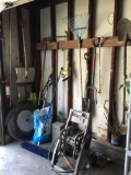 Wall Of Hand Tools + Garden Hose Holder