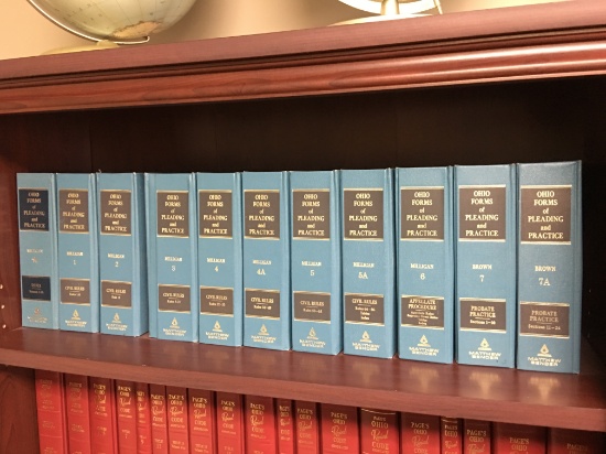 Law Books: (21) Vols. Ohio Forms Of Pleading & Practice-1990's