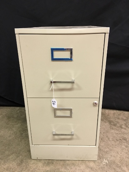 2- Drawer  File Cabinet Is 14"W. x 22"D. x 27"T.