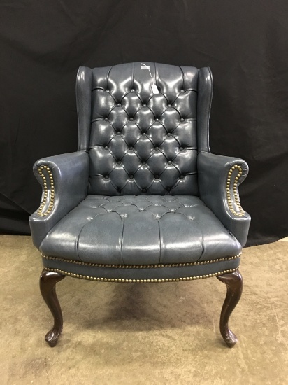 Tufted Wing-Back Occasional Chair