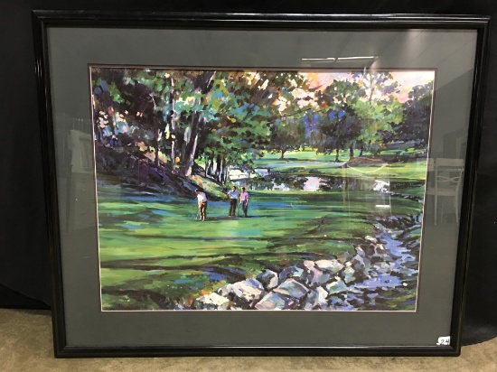 Framed & Matted Golf Print