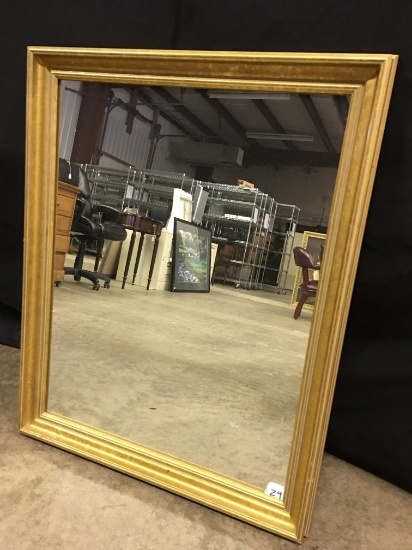Framed Wall Mirror Is 22" x 28"