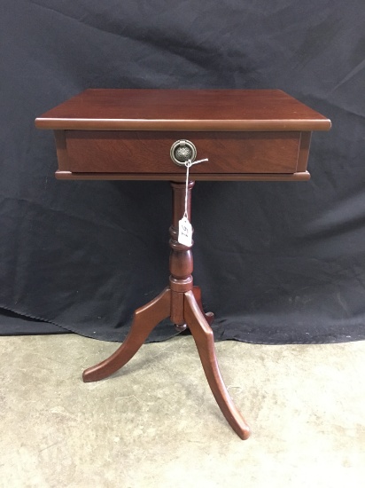 Bombay Company Tri-Leg 1-Drawer Stand-Cherry Stained