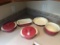 Five Pieces of Red Stoneware