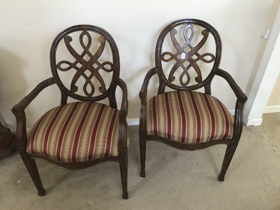 Pair of Best Chairs Inc., Side Chairs, 38" Tall