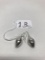 .925 Michael Dawkins Designer Teardrop Earrings Are 1.75