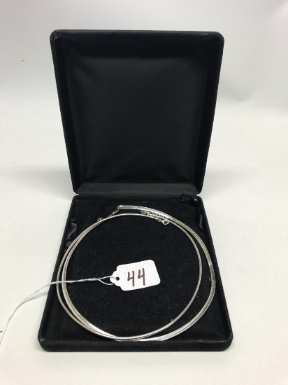 (2) 16" .925 Sterling Necklaces In Box
