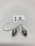 .925 Michael Dawkins Designer Teardrop Earrings Are 1.75