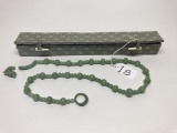 Jade Necklace In Oriental Box Is 24