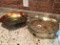 Pair Of Glass Scalloped Edge Decorator Bowls