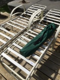 (2) Pool Loungers + Folding Chair In Bag