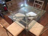 5 Pc. Cast Aluminum Bistro Table W/4 Chairs