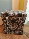 Upholstered Ottoman/Lidded Storage Box Is 16