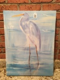 Oil On Canvas Of Pelican Is 18