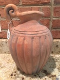 Redware Water Pitcher Is 12