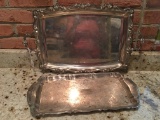 (2) Silverplated Serving Trays Are 14