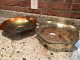 Pair Of Glass Scalloped Edge Decorator Bowls