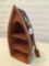 Wooden Canoe W/Oars Decorator Shelf