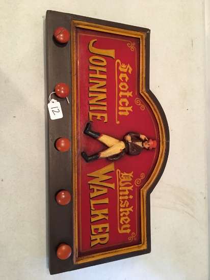 Johnnie Walker Scotch Whiskey Advertising Sign