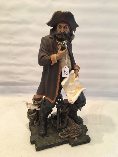 Resin Pirate Is 22" Tall-Well Made W/Nice Detail