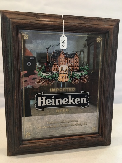 Imported Heineken Mirrored Advertising Sign