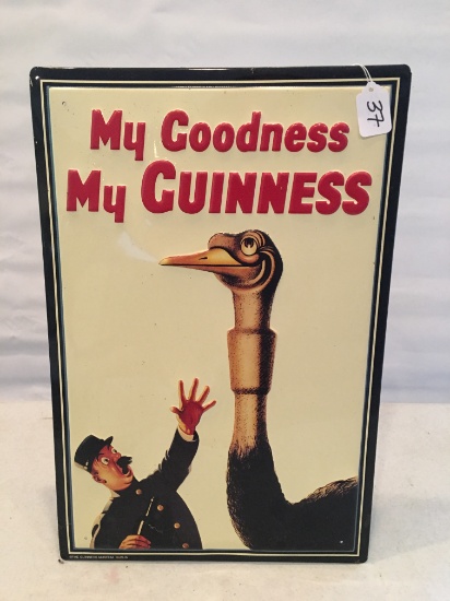 Contemporary Guinness Embossed Tin Signs From Guinness Museum, Dublin