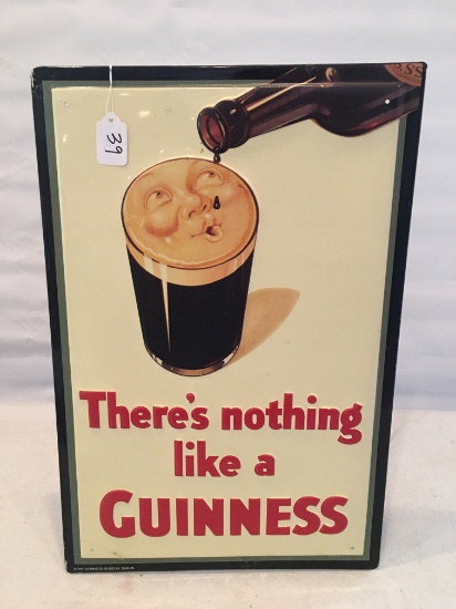 Contemporary Guinness Embossed Tin Signs From Guinness Museum, Dublin