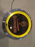 Guinness Draught Light Up Clock-Works!