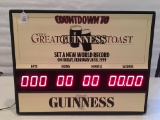 Countdown To Guinness Light-Up Sign-Works!