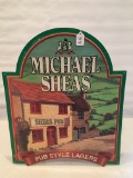 Michael Sheas Lager Embossed Tin Sign