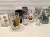 Group of Beer Steins Pictured