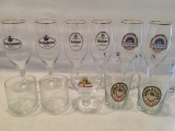 Group of Beer Glasses Pictured